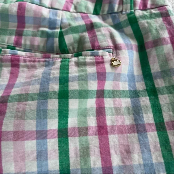 2 - crown & ivy Pink and Green Women's Shorts 14 - Picture 9 of 10